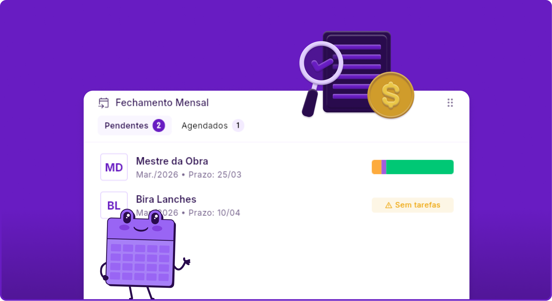 Chegou na Wow: Fechamento mensal mais organizado e sob controle ✨